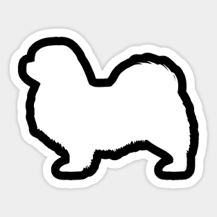 Tibetan Spaniel Silhouette Sticker